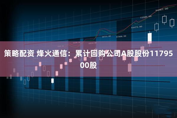 策略配资 烽火通信：累计回购公司A股股份1179500股